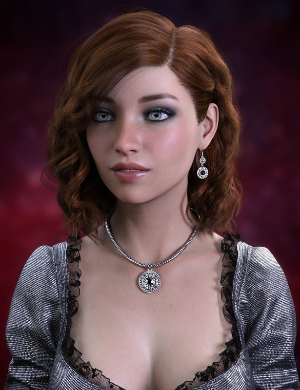 dForce Elizabeth Hair for Genesis 8 and 8.1 Females