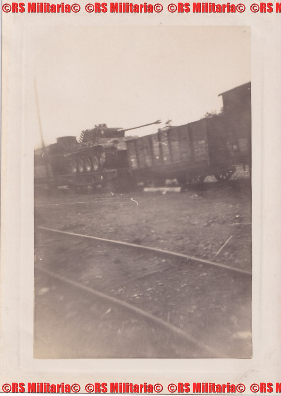 Panzer PANTHER auf Bahnhof Marburg März 1946 116.PD 116.Panzerdivision34