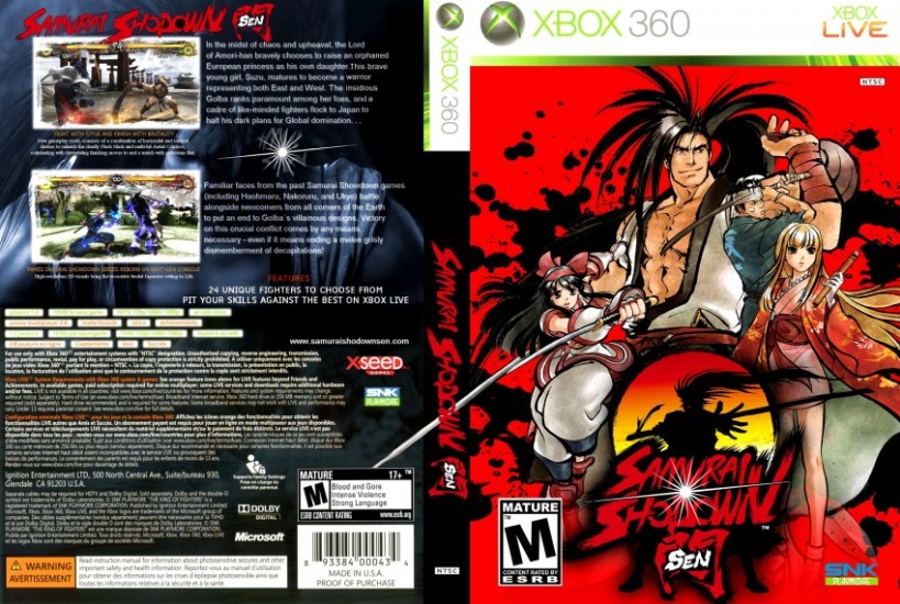 Download Samurai Shodown Sen [Xbox 360] Torrent | 1337x
