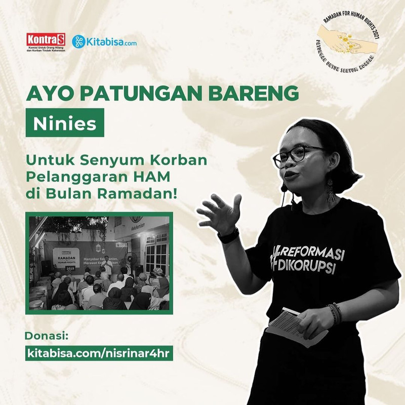 Nisrina jadi aktivis HAM