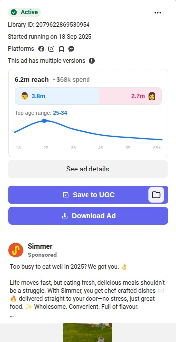 i built a free chrome extension that makes ad library v0 iptck1l21v0h1
