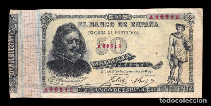 50 Pesetas 1899 (Quevedo). 358836295