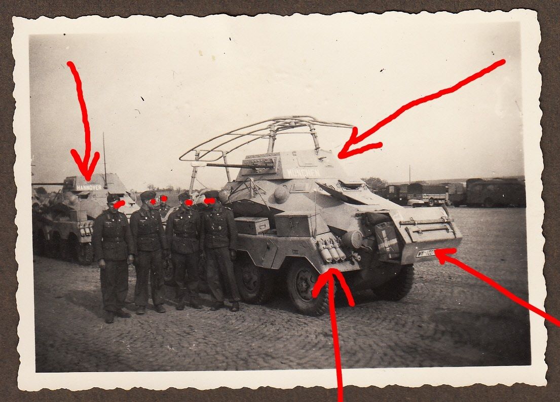 8-Rad Panzer Spähwagen Afrika - Tropen , Mailing
