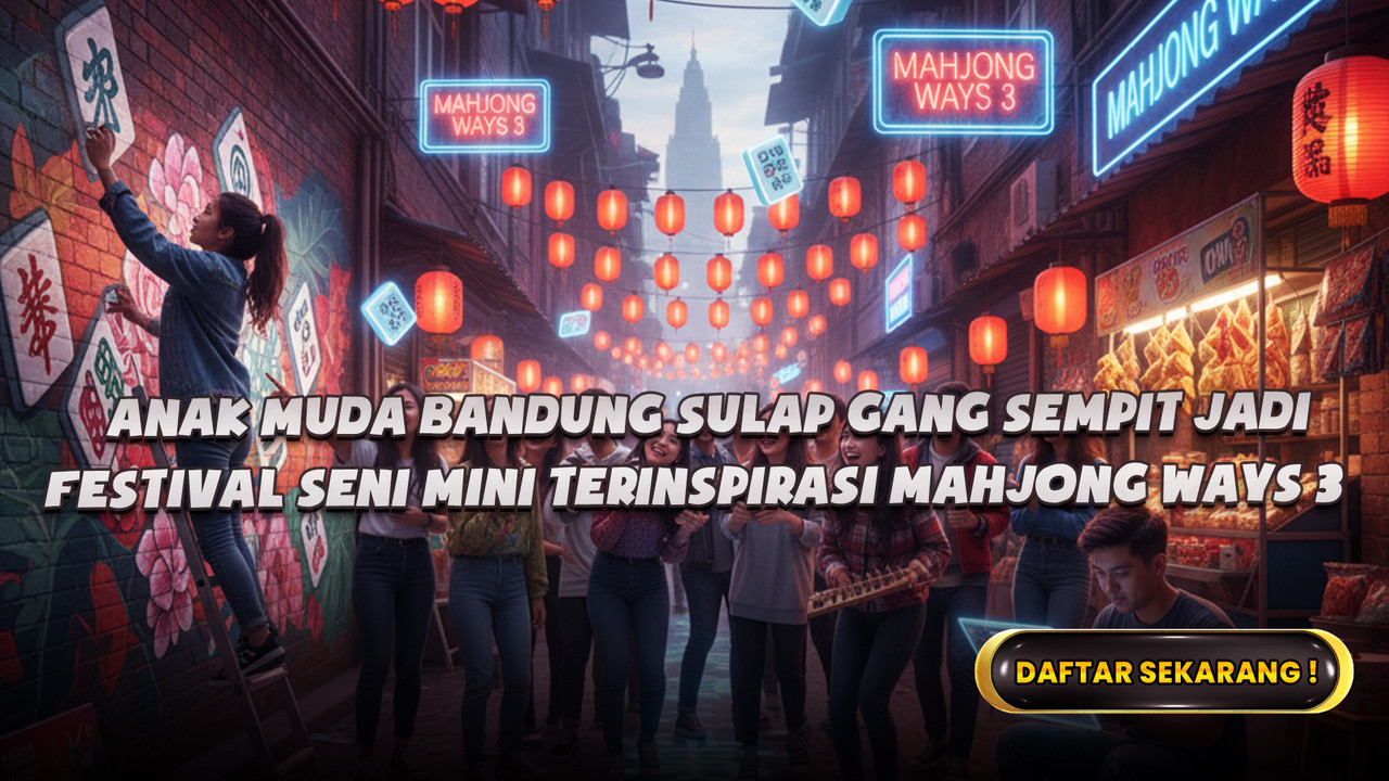 Anak muda bandung sulap gang sempit jadi festival seni mini terinspirasi mahjong ways 3