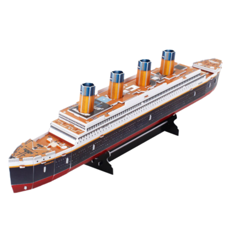 Standard Edition (35Pieces) 3D Titanic Ship Model Puzzle Kit - DIY Nautical Series Toy for Kids & Adults, Educational Building Blocks Number of pieces