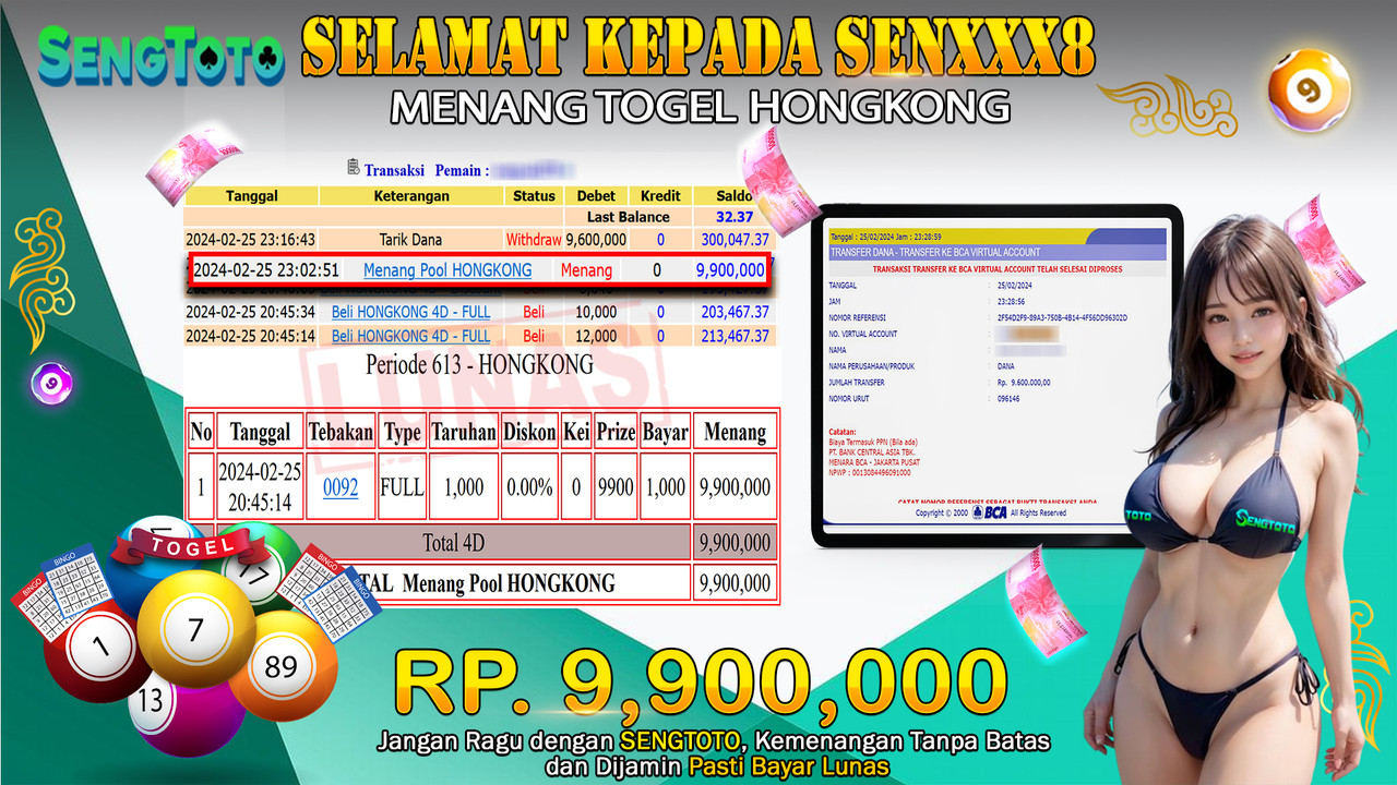 BUKTI PEMBAYARAN TOGEL HONGKONG