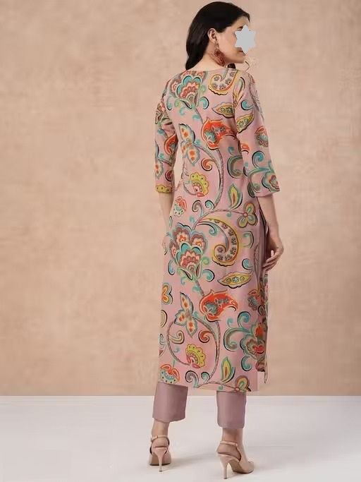 Cotton Printed Kurta set for women Color 1 (KS126)