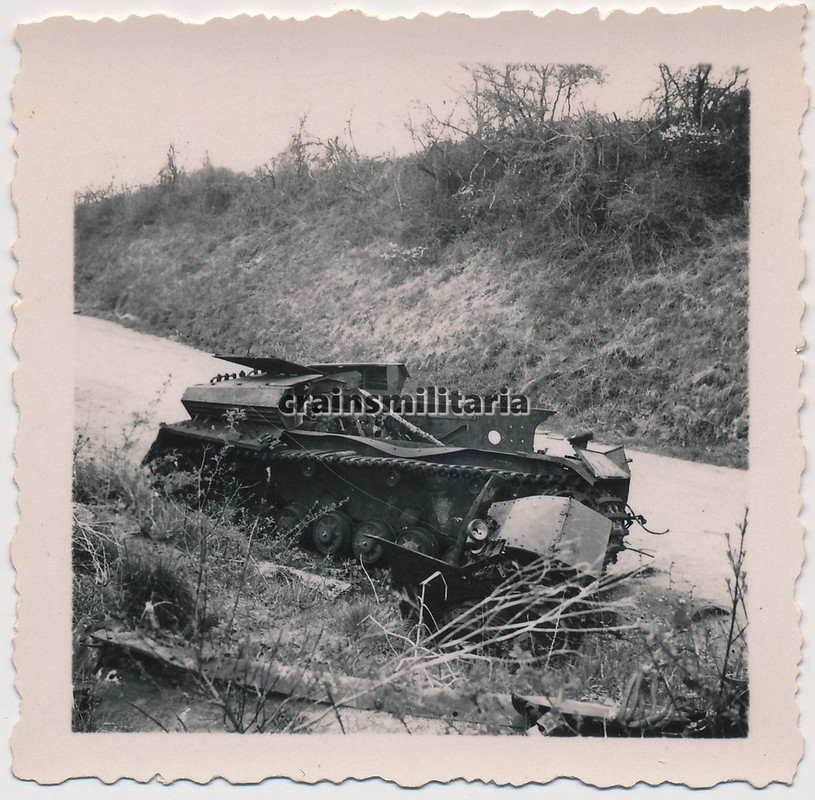 Orig. Foto zerstörte Panzer IV Tank b. STONNE Ar