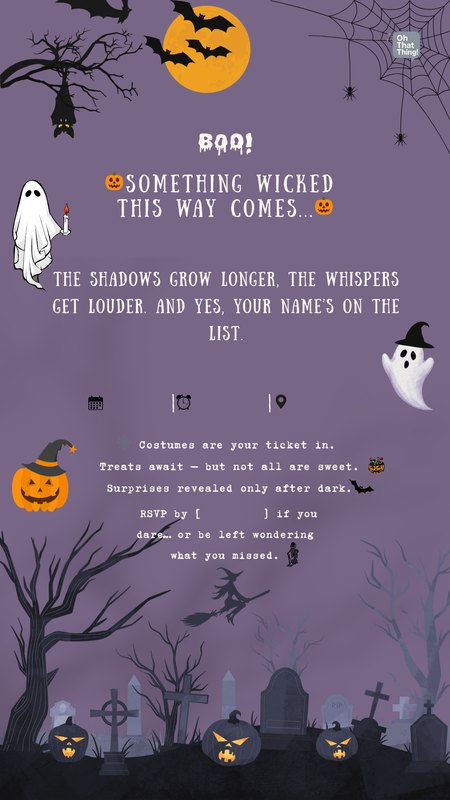 Halloween invitation