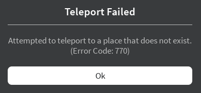 attemptedToTeleportToAPlaceThatDoesNotExist