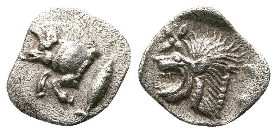 Hemióbolo de Kyzikos (450-400 a.C.) Coleccio-n-208