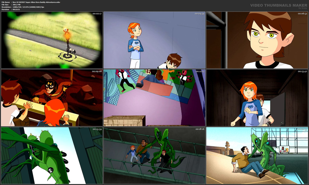 Ben 10 S03E07 Super Alien Hero Buddy Adventures.mkv