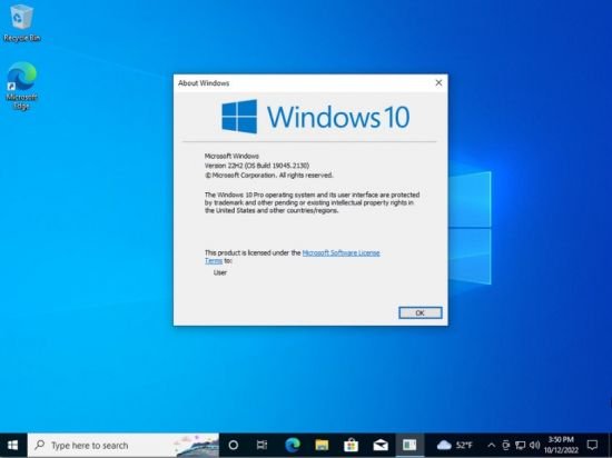 Windows 10 Insider Preview Pro 22H2 Build 19045.2130 incl Office 2021 en-US x64 October 2022