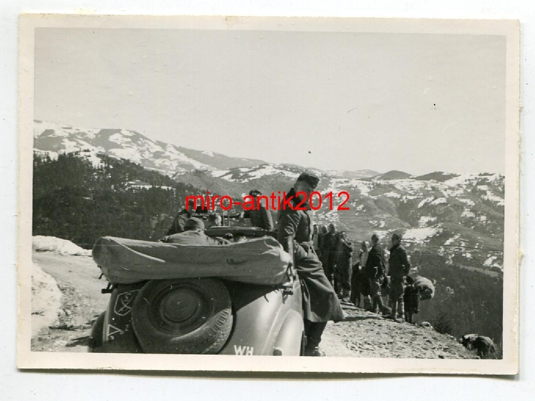 Wehrmacht, Kübelwagen, Tschepelare-Paß, Grenze, 