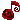 Pixel art of a musical note made of a rose