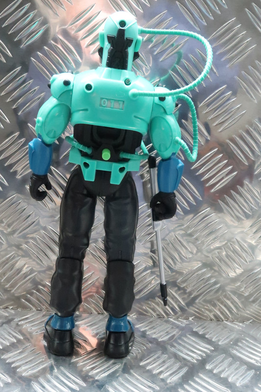 Different close up photo shots of the Turquoise Robot. 2-CA5-D601-7-BB3-452-D-A34-C-0110-FF943-D7-B