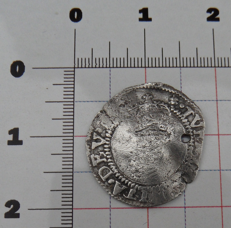 James I hammered silver half groat reverse 13062