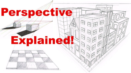 How to Draw Perspective for Beginners - Drawing 3D Objects & Environments