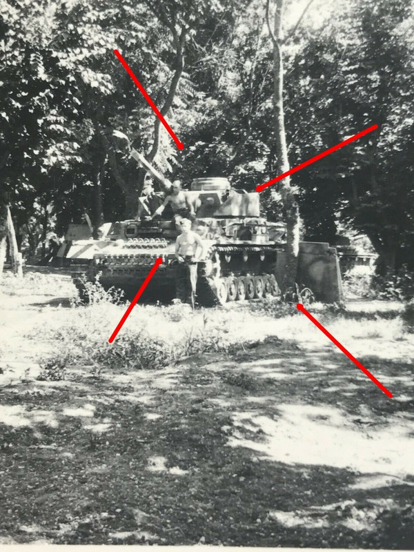 Foto Russland, Panzer IV Land Rohr mit abmontierten Seitenschürzen, TOP