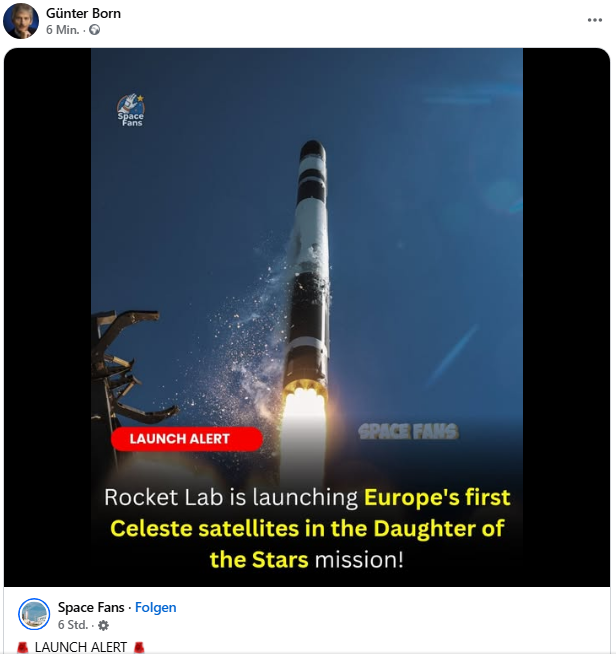 Rocket Lab Electron-Start