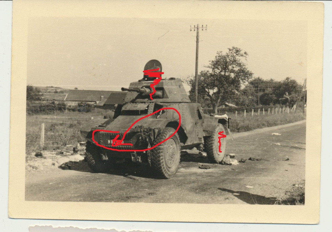 Frankreich Panzer Tank Char Spähwagen Panhard Be