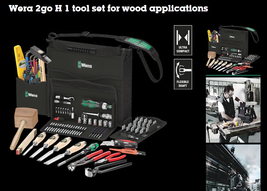 Wera 2go H1 (Tool Set for Wood Application)