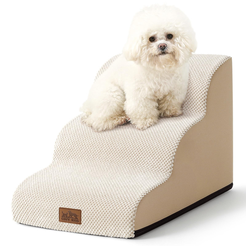 COZY KISS Dog Stair 3 Step Pet Ramp 15.7in