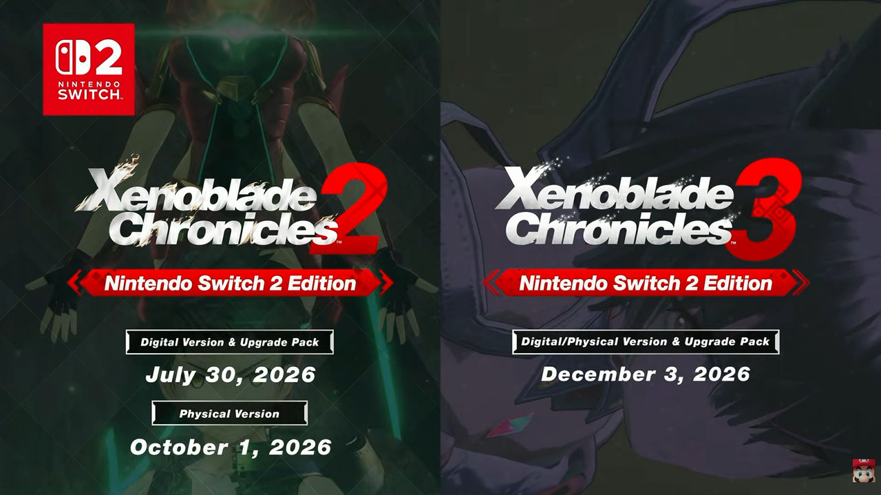 Xenoblade 1, 2, and 3 Nintendo Switch 2 Edition announced