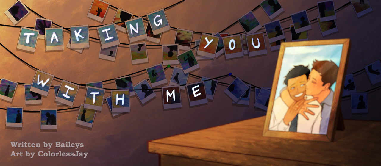 Banner with artist and writer credits