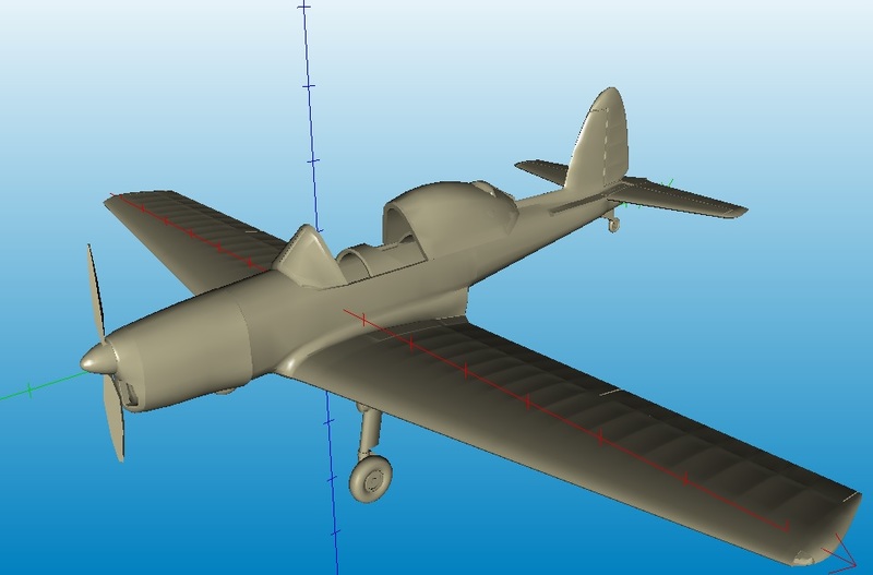 AZmodel 3D DHC-1