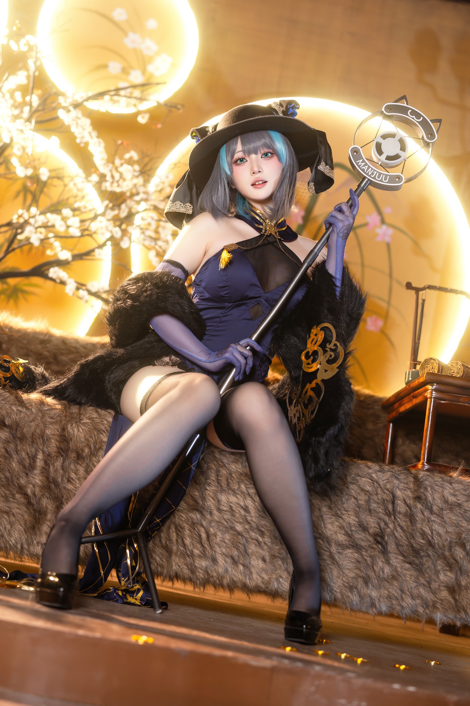屿鱼 Yuyu 金装猫猫头 原创 Cosplay 写真集（60P｜747MB）插图2