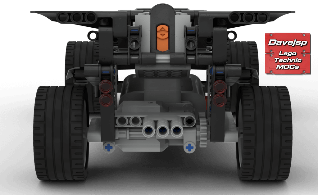 Lego Technic free custom MOC build of a race car