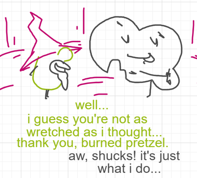 A panel from The Prime Number Few, episode eight of the Board Boards object show by Furretwalk/WalkingFurret.