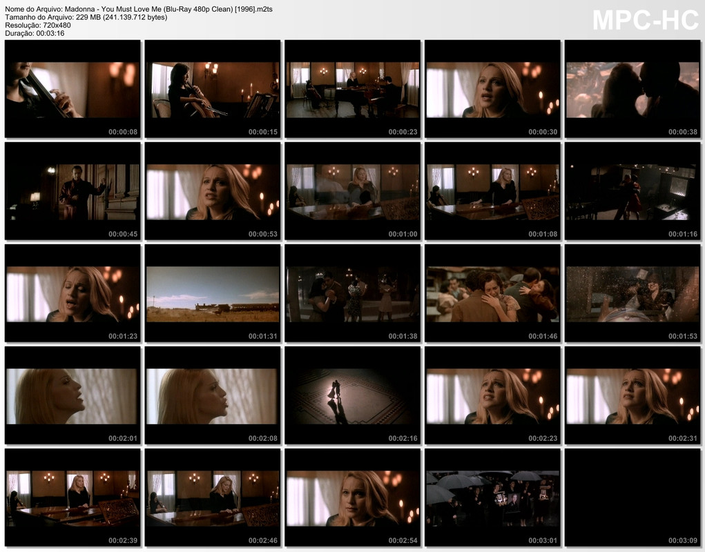 Madonna - You Must Love Me (Blu-Ray 480p Clean) [1996]