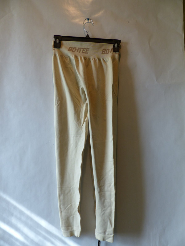 BO AND TEE WOMENS FULL LENGTH SEAMLESS CONTOUR LEGGINGS IN SAND SIZE M