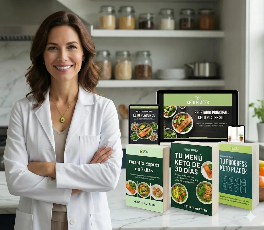 Mockup de los productos de Keto Placer 30