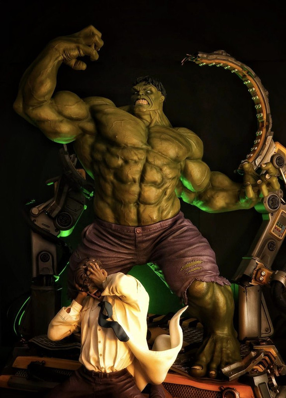 Premium Collectibles : Hulk Transformation 1/4 Statue 7