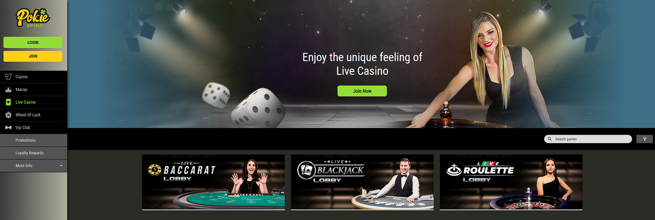 Exciting live casino pokie spins where real money is won online