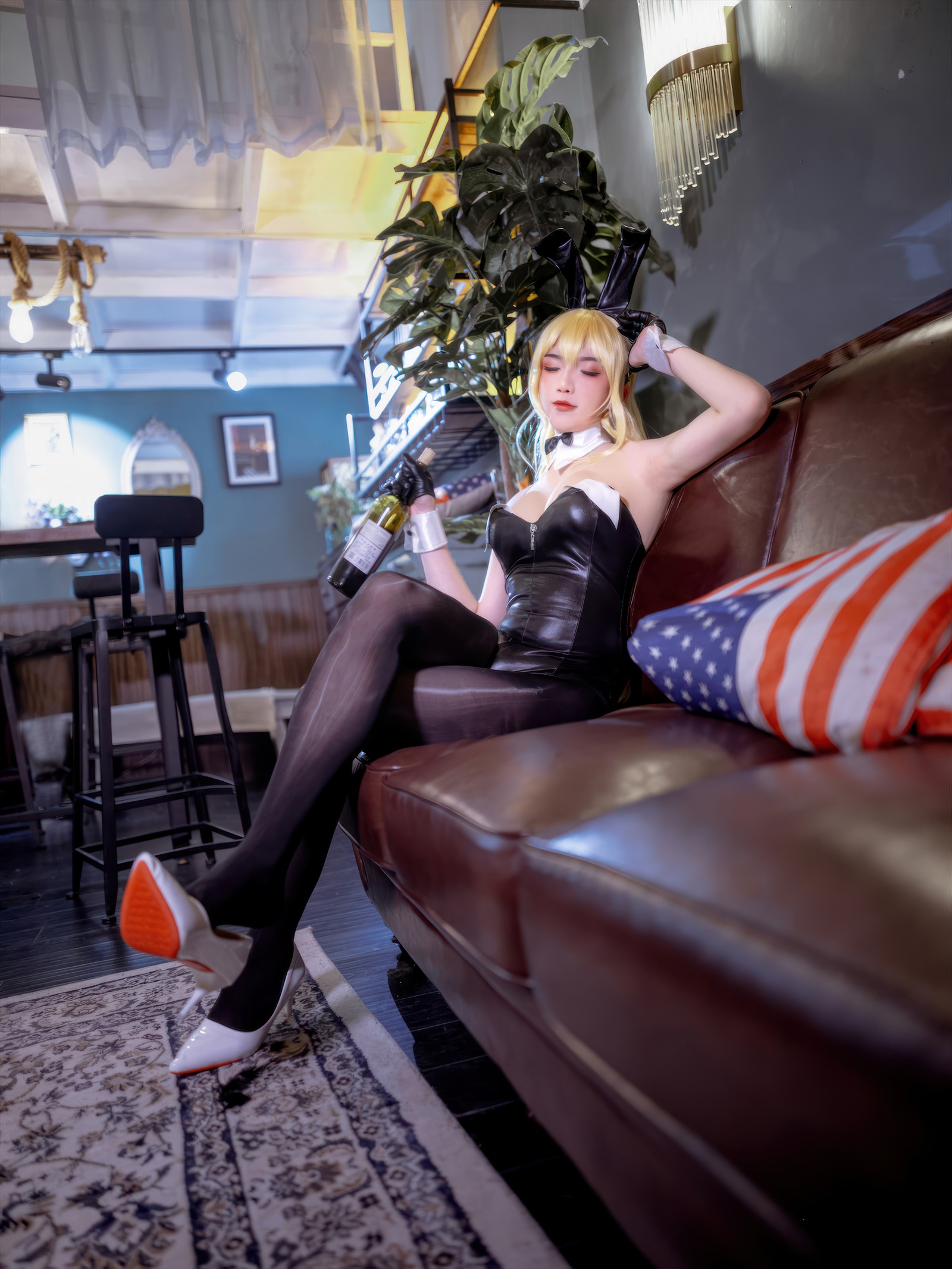 刺青Poi 北卡罗来纳 & 华盛顿 兔女郎 Cosplay｜碧蓝航线 双人写真（含隼隼子）【40P｜308MB】插图4