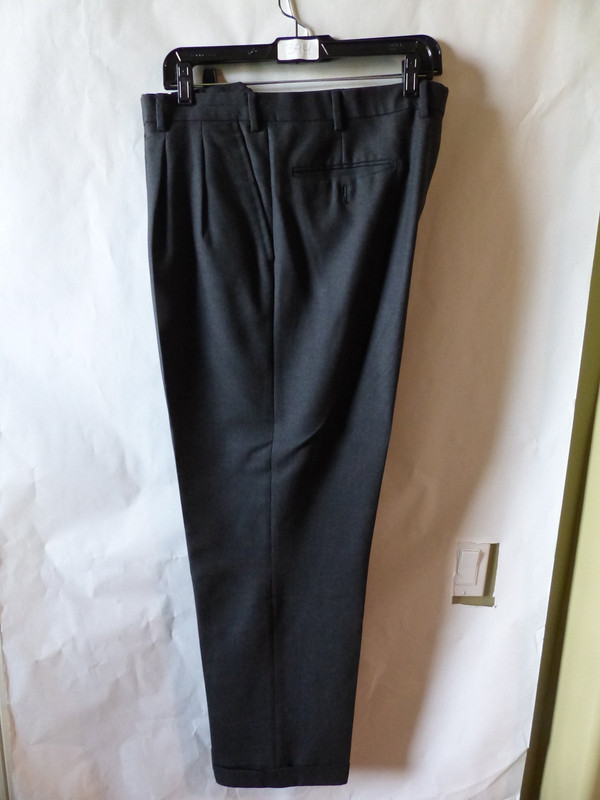 EVERGREEN SPORTSWEAR MENS DRESS PANTS IN DARK GREY US MENS SIZE 48 ITALIAN 58