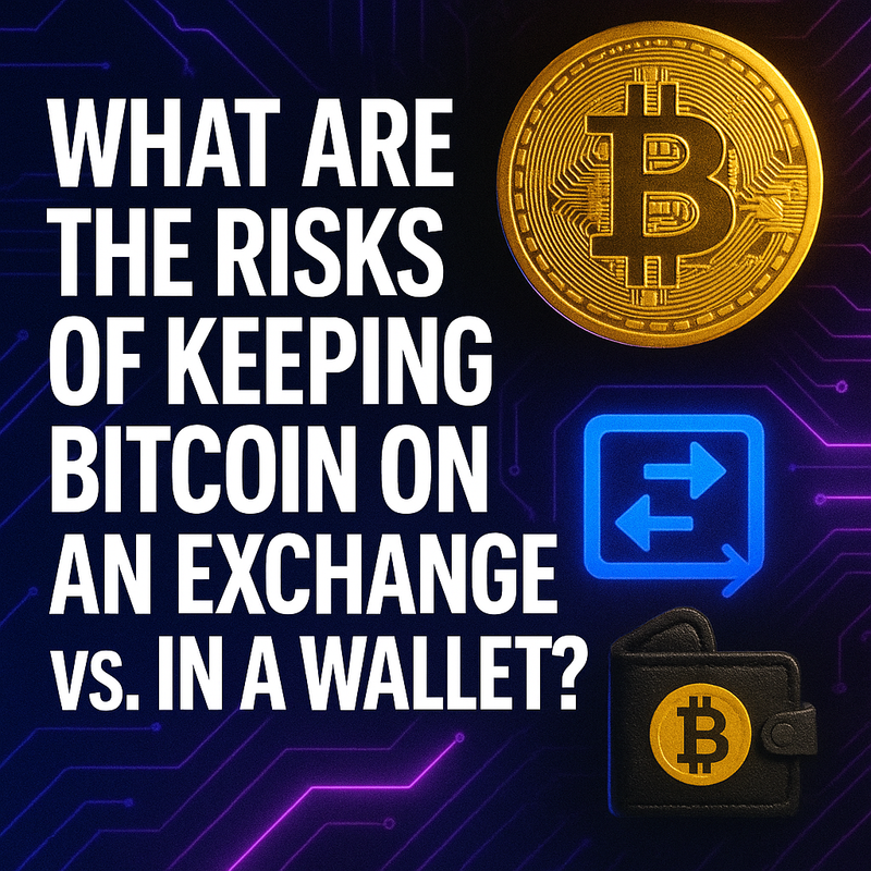 What are the risks of keeping Bitcoin on an exchange vs. in a wallet?
