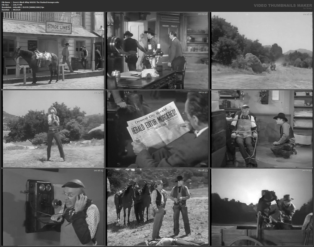 Zorro's Black Whip S01E01 The Masked Avenger.mkv