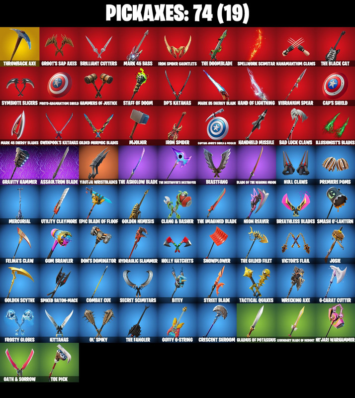 pickaxes comp