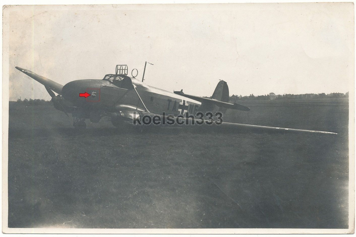 Foto Neumünster Focke Wulf Fw 58 Flugzeug Kennun