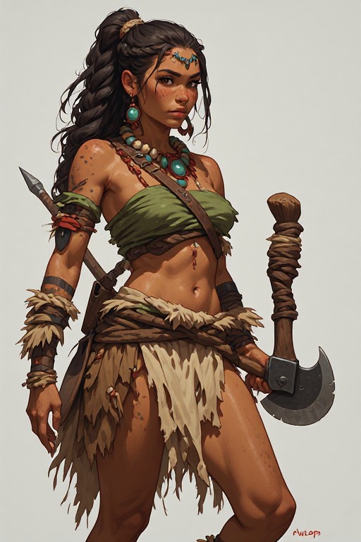 naked-polynesian-girl-warrior-(17)