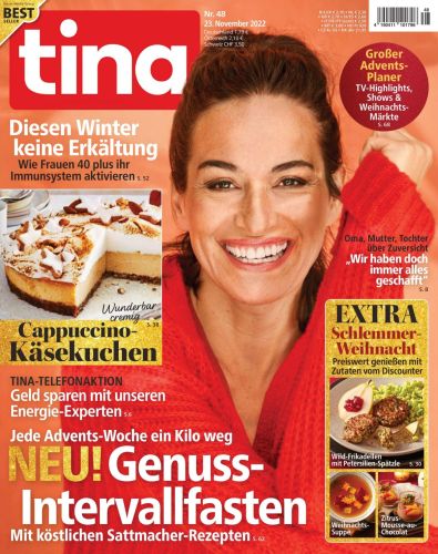 Cover: Tina Frauenzeitschrift No 48 vom 23  November 2022