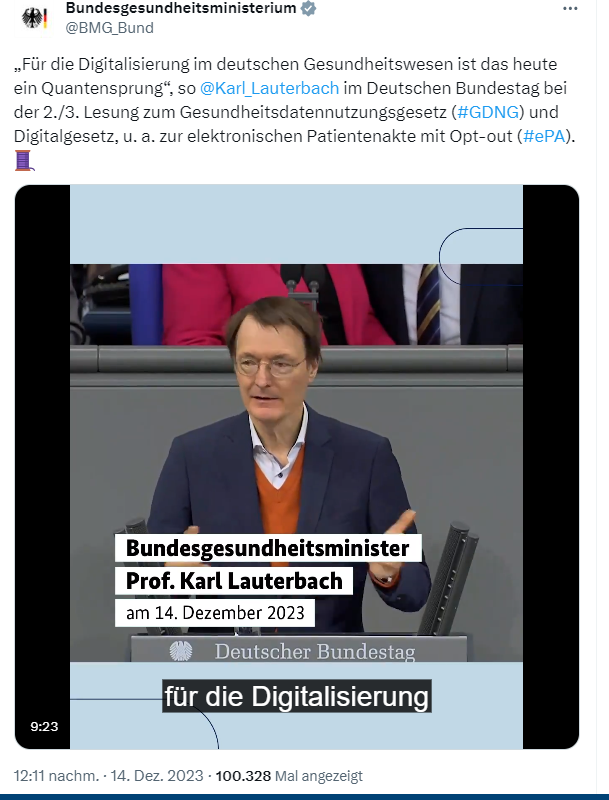 Bundestag beschließt Digitalisierung im Gesundheitswesen (GDNG, DigiG)