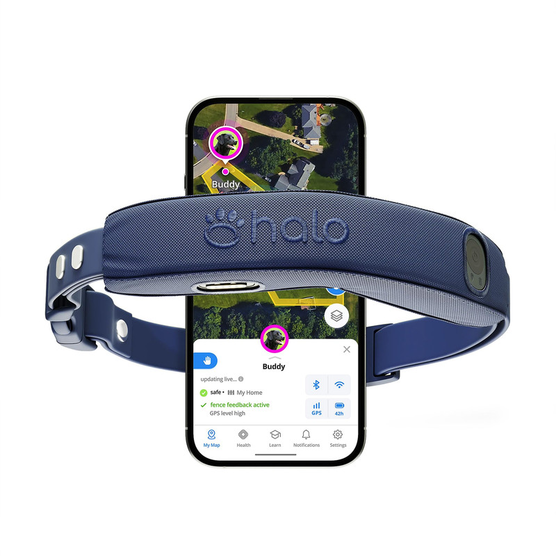 Halo Collar 5 Wireless Dog Fence & GPS Collar Midnight