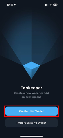 Tonkeeper register