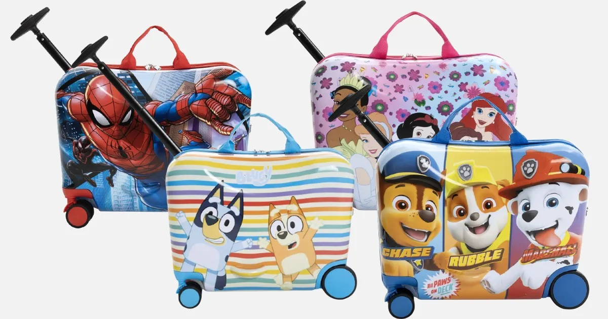 Make Travel Fun for Kids with Ride-On Luggage from Walmart Make Travel Fun for Kids with Ride-On Luggage from Walmart
